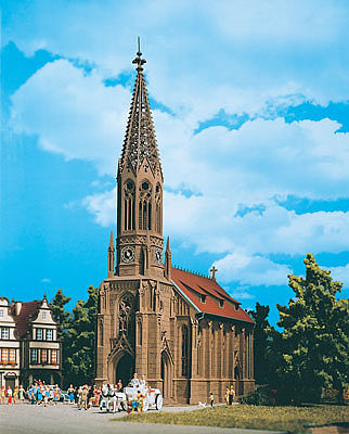Vollmer 43739 HO Scale Cathedral -- Kit - 11-3/4 x 5-3/8 x 15-3/4" 30 x 13.5 x 40cm