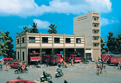 Vollmer 43759 HO Scale Modern Fire Station -- 12.5 x 6 x 9.5" 32 x 15 x 24cm
