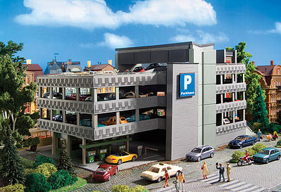 Vollmer 43804 HO Scale Parking Garage -- Kit - 15 x 7-1/2 x 7-1/16" 38 x 19 x 18cm