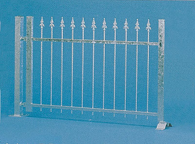 Vollmer 45008 HO Scale Iron Fence -- Silver Approximately 74-3/4" 190cm long