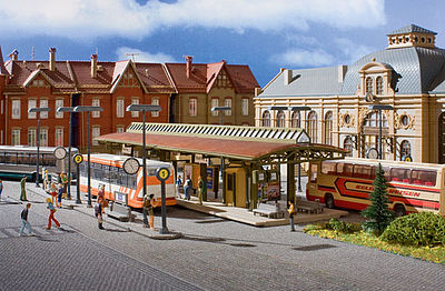 Vollmer 45149 HO Scale Modern Bus Station Without Bus - Kit