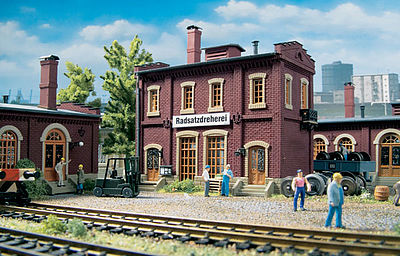 Vollmer 45618 HO Scale Wheel Repair Shop "Radsatzdreherei" -- 5-13/64 x 3-5/8 x 5-5/8" 13 x 9 x 14cm