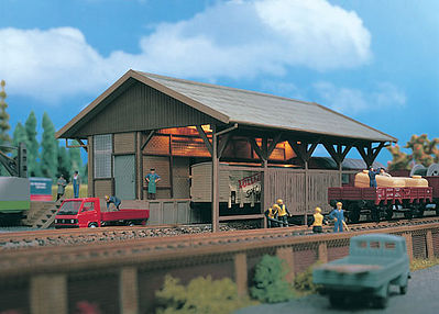 Vollmer 45700 HO Scale Freight Shed -- 8-13/16 x 6-5/16 x 4-3/16" 22 x 15.8 x 10.5cm
