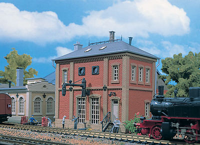 Vollmer 45708 HO Scale Pumphouse w/Loco Water Spout -- 5-1/2 x 1-5/8 x 4-5/8" 13.8 x 11.5 x 4cm