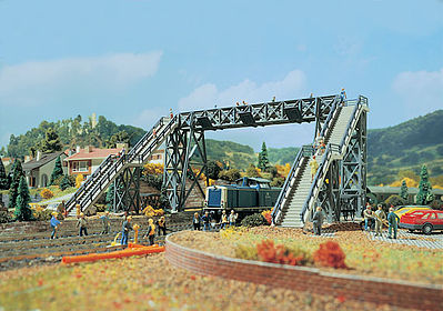Vollmer 45709 HO Scale Foot Bridge -- 10 x 8-1/4" 25 x 21cm