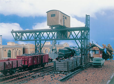 Vollmer 45714 HO Scale Coal Loader w/Crane -- 9-1/4 x 4-1/8 x 6-1/2" 23.5 x 10.5 x 16.5cm
