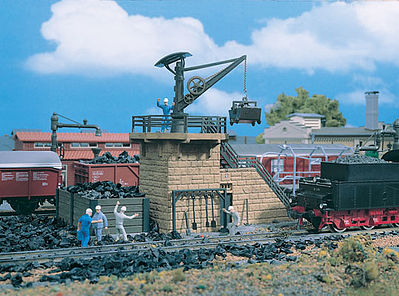 Vollmer 45718 HO Scale Small Coaling Tower w/Crane -- 6 x 3-5/8 x 4-13/64" 15 x 9 x 10.5cm