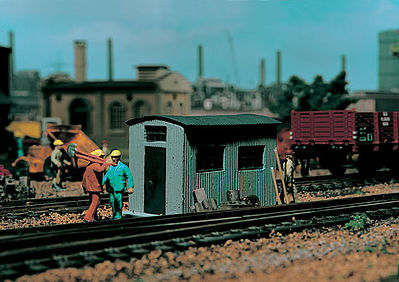 Vollmer 45743 HO Scale Corrugated Huts -- 2-1/6 x 1-1/16 x 1-5/16" 5.2 x 2.8 x 3.3cm