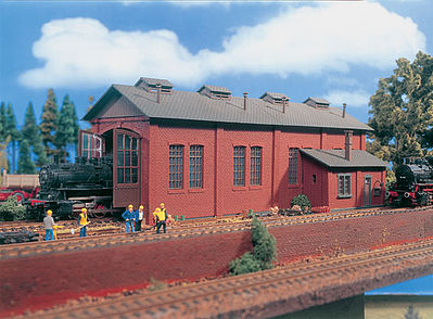 Vollmer 45762 HO Scale Single-Stall Brick Engine House -- 12-19/32 x 5 x 4-5/8" 32 x 12.6 x 11.8cm