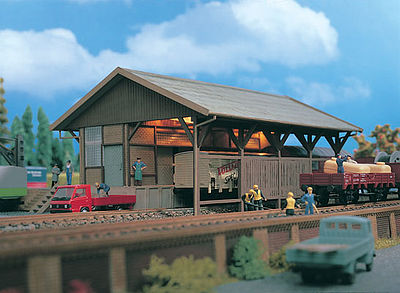 Vollmer 47539 N Scale Freight Shed -- 6-13/16 x 4 x 2-5/8" 17 x 10 x 7cm