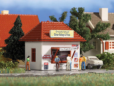 Vollmer 47618 N Scale Snack Bar -- Kit - 1-5/8 x 1-5/8 x 1-1/2" 4.1 x 4.1 x 3.8cm