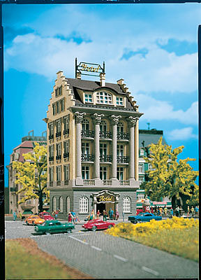 Vollmer 47652 N Scale Hotel -- 3-5/16 x 3" 8.4 x 7.6cm