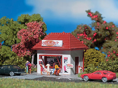 Vollmer 47662 N Scale Pizza Delivery -- Organic Plastic Kit - 1-5/8 x 1-5/8 x 1-1/2" 4.1 x 4.1 x 3.8cm
