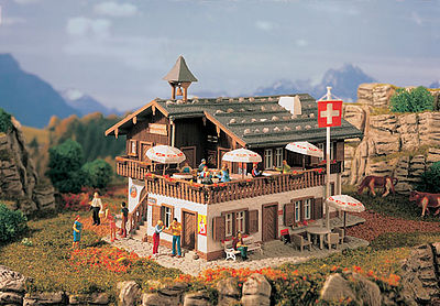 Vollmer 47742 N Scale Alpine Restaurant -- 4-1/2 x 3-3/4 x 3-1/8" 11.5 x 9.5 x 8cm