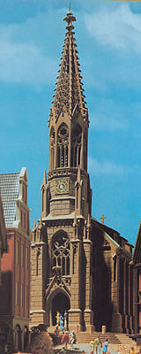 Vollmer 47760 N Scale Cathedral -- 8 x 4 x 10-1/2" 20 x 10 x 26cm