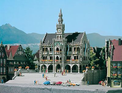 Vollmer 47761 N Scale City Hall -- 5-5/8 x 3-5/8" 14 x 9cm
