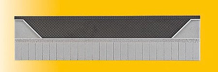 Vollmer 48251 HO Scale Street Curb w/3 Inset Parking Spaces - Stone Art -- 10-3/4 x 2-5/8 x 1/16" 27.3 x 6.6 x .2cm