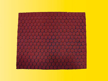 Vollmer 48830 G Scale Tile Roof Sheet w/Ridge -- 23-5/8 x 39-3/8" 60 x 100cm