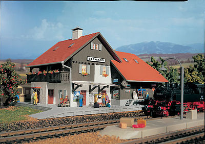 Vollmer 49050 HO Scale Berwang Station -- 11 x 6-1/2" 27.3 x 16.5cm