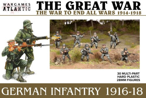 Wargames Atlantic GW1 28mm The Great War 1916-18: German Infantry (30)