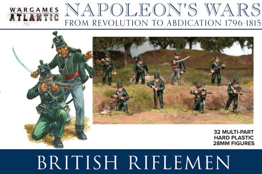 Wargames Atlantic NW2 28mm Napoleon's Wars: British Riflemen (32)