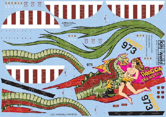 Warbird Decals 148149 1/48 B24J Dragon & His Tail 43rd BG