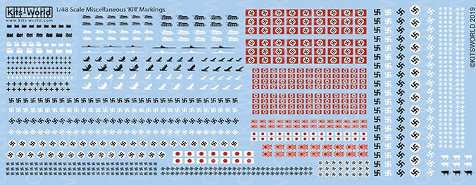 Warbird Decals 148194 1/48 Various Generic Kill Markings