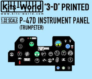 Warbird Decals 31321002 1/32 3D Color Instrument Panels P47 for TSM