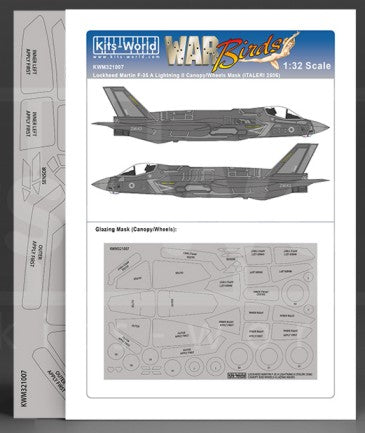 Warbird Decals 321007 1/32 F35A Lightning II Canopy/Wheels Mask for ITA