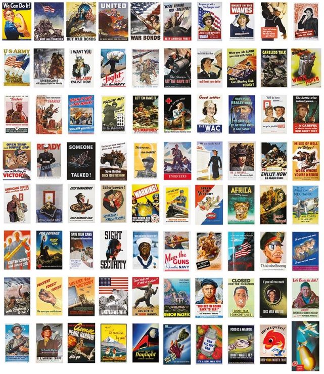 Warbird Decals 351006 1/35 WWII American Propaganda Posters (80)