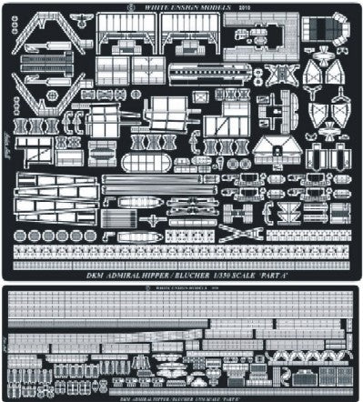 White Ensign Models 35141 1/350 DKM Admiral Hipper Detail Set for TSM (D)