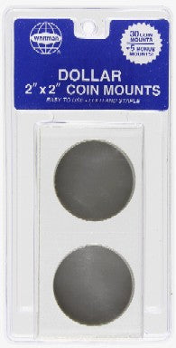 Whitman 26857 Large Dollar 2"x2" Cardboard Coin Mount (35/pk)