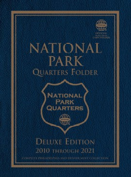 Whitman 2875 National Park Quarters 2010-21 Philadelphia & Denver Mint Deluxe Edition Coin Folder