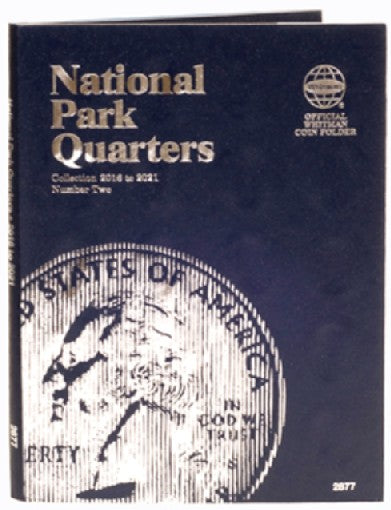 Whitman 2877 National Park Quarters Vol.2 2016-21 Philadelphia & Denver Mint Coin Folder