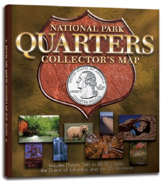Whitman 40329 National Park Quarters Collector's Map Coin Folder   