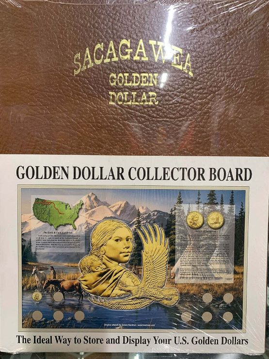 Whitman 502 Sacagawea Dollar Collector Board 2000-2009 (15" x 23") (D)