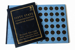 Whitman 783 Fifty State Commemorative Quarter 1999-2009 Deluxe Coin Folder