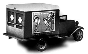 Wheel Works 96114 HO Scale American Light Trucks - 1934 -- Railway Express Agency Panel Truck w/Decals
