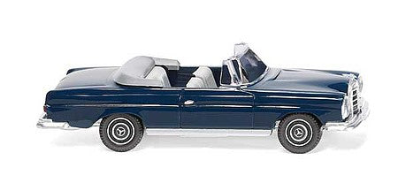 Wiking 15301 HO Scale 1967-1971 Mercedes-Benz 280 SE Convertible - Assembed -- Steel Blue