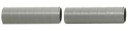 Wiking 1816 HO Scale Concrete Pipe Sections -- 7 With Stand, 7 Without Stand