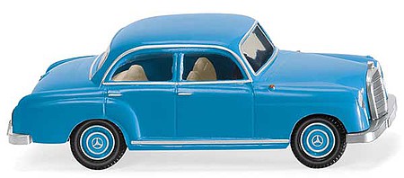 Wiking 22003 HO Scale 1953 Mercedes-Benz 180 Ponton Sedan - Assembled -- Light Blue