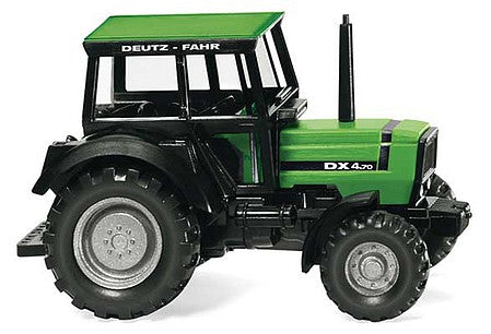 Wiking 38602 HO Scale 1983-1987 Deutz-Fahr DX 4.70 Farm Tractor - Assembled -- Green, Black