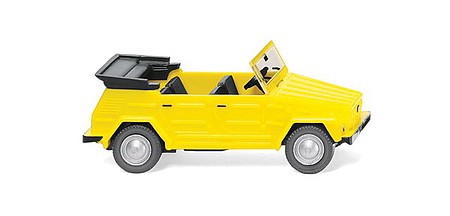Wiking 4048 HO Scale 1969-1980 Volkswagen Thing 181 Convertible - Assembled -- Top Down (yellow)