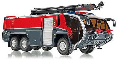 Wiking 43003 15707 Scale Rosenbauer FLF Panther 6x6 w/Extendable Turret - Assembled -- Fire Department (red, gray, silver)