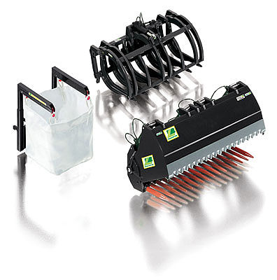 Wiking 77386 11689 Scale Front Loader Attachments -- Set B (black)