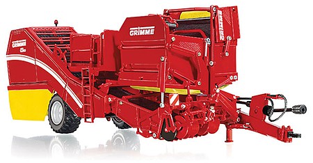 Wiking 77816 11689 Scale Grimme SE 260 Bunker Harvester - Assembled -- Red, Yellow