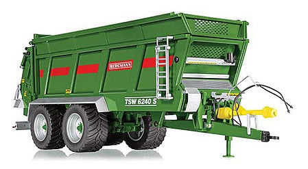 Wiking 77835 11689 Scale Bergmann TSW 6240 S Universal Spreader - Assembled -- Green, Red