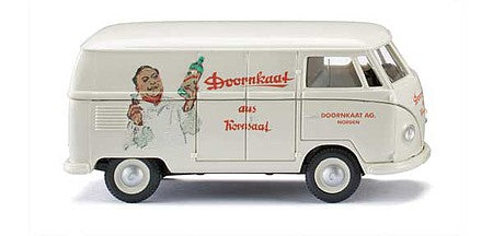 Wiking 78815 HO Scale 1950-1953 Volkswagen T1 Cargo Van - Assembed -- Doornkaat (white, red, green, German Lettering)