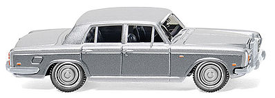 Wiking 83704 HO Scale 1965 Rolls Royce Silver Shadow - Assembled -- Silver