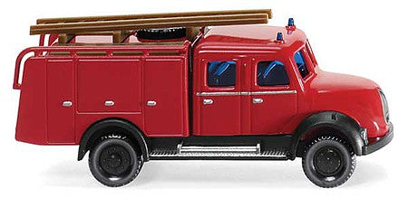 Wiking 96139 N Scale Magirus TLF 16 Fire Truck - Assembled -- Fire Department (red, black)